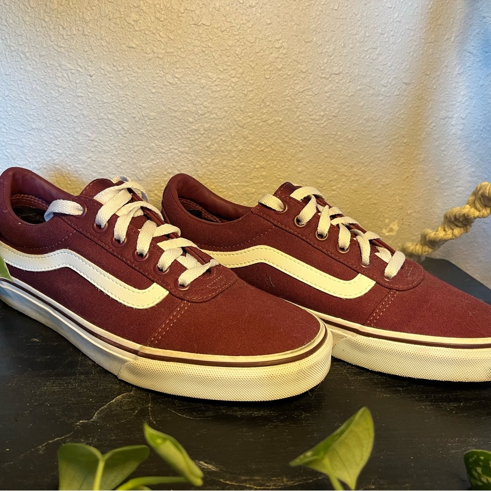 Vans maroon sneakers